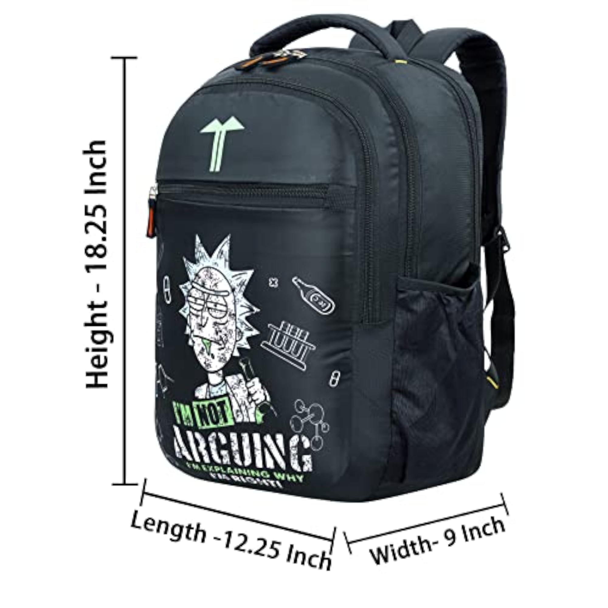 Unisex Casual Polyester 36L Backpack for School and Travel